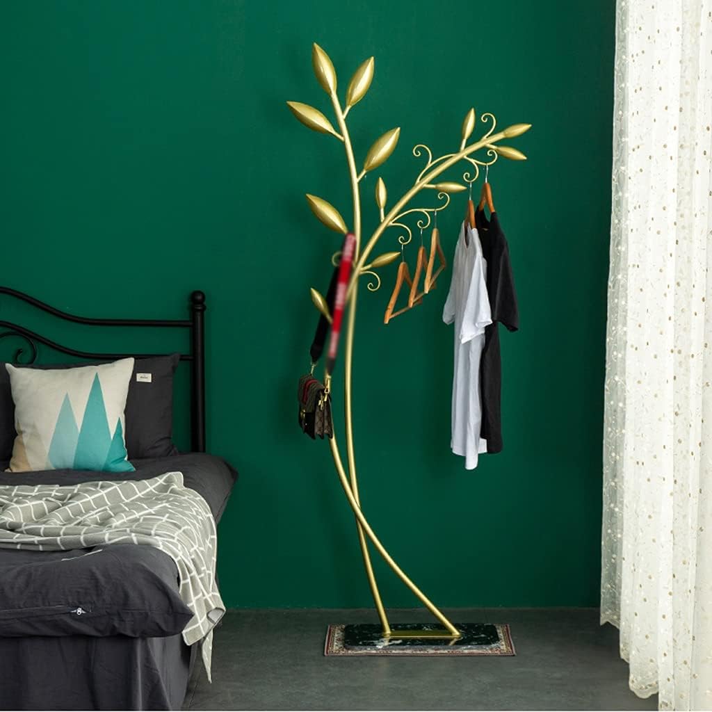 Floor-Standing Tree-Shaped Coat Rack with Metal Hanger A9010