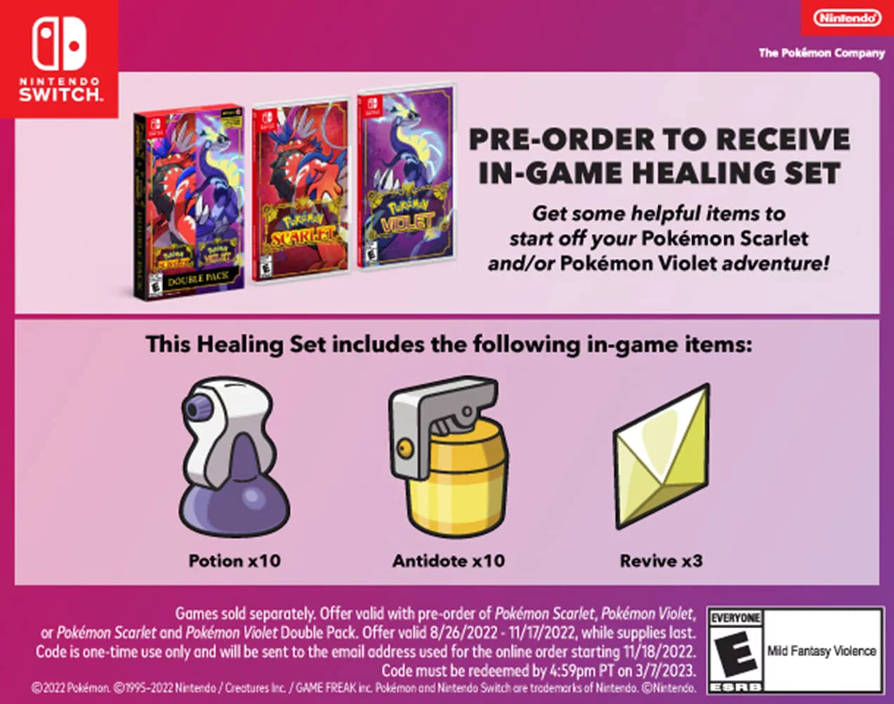 Pokemon Violet - Nintendo Switch, Physical, U.S. Version B43852