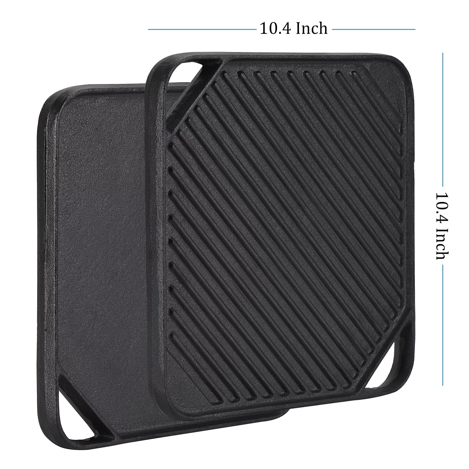Cast Iron Reversible Grill Square Griddle 10.4 Inch B846482