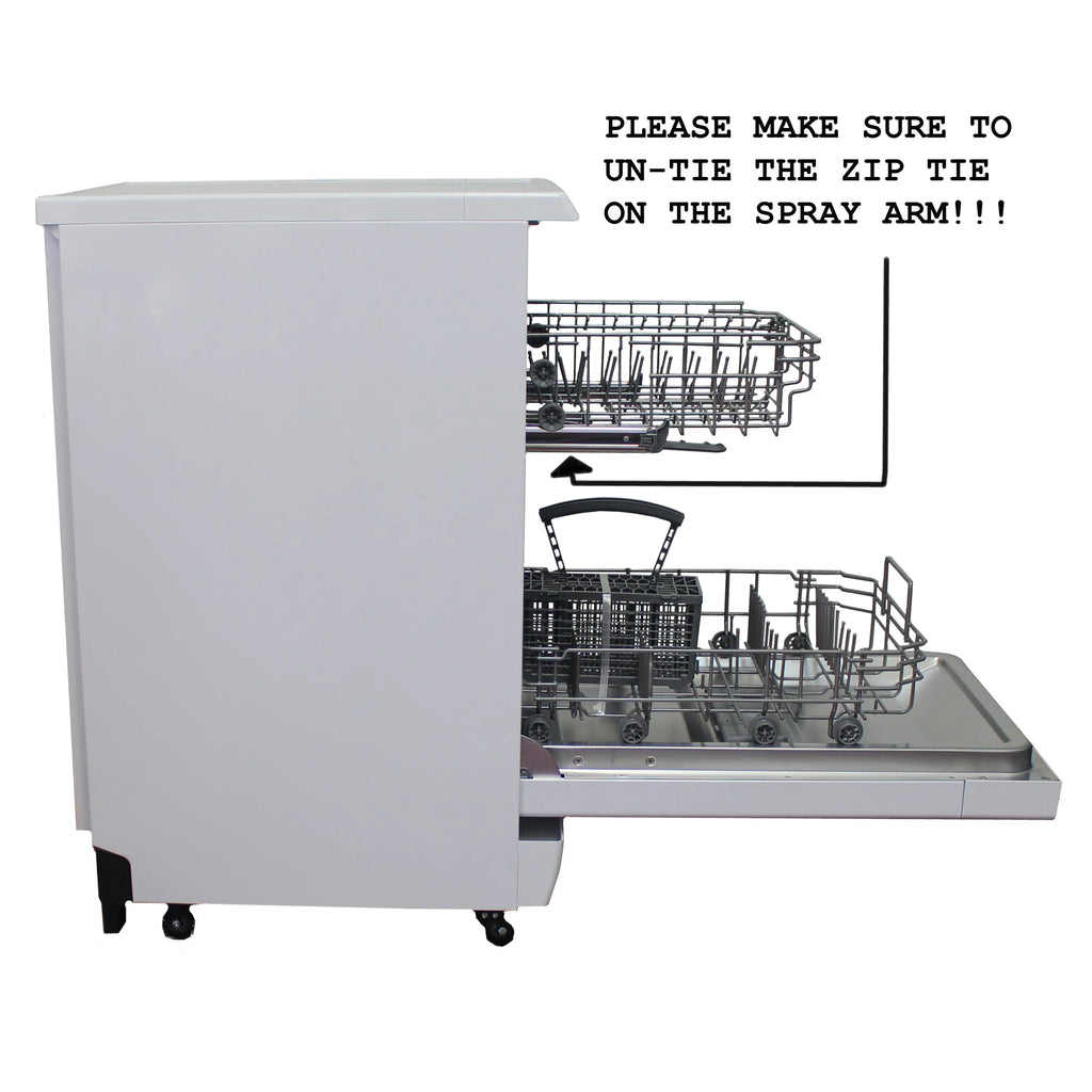 18" Portable Dishwasher, Energy Star, White Q3875