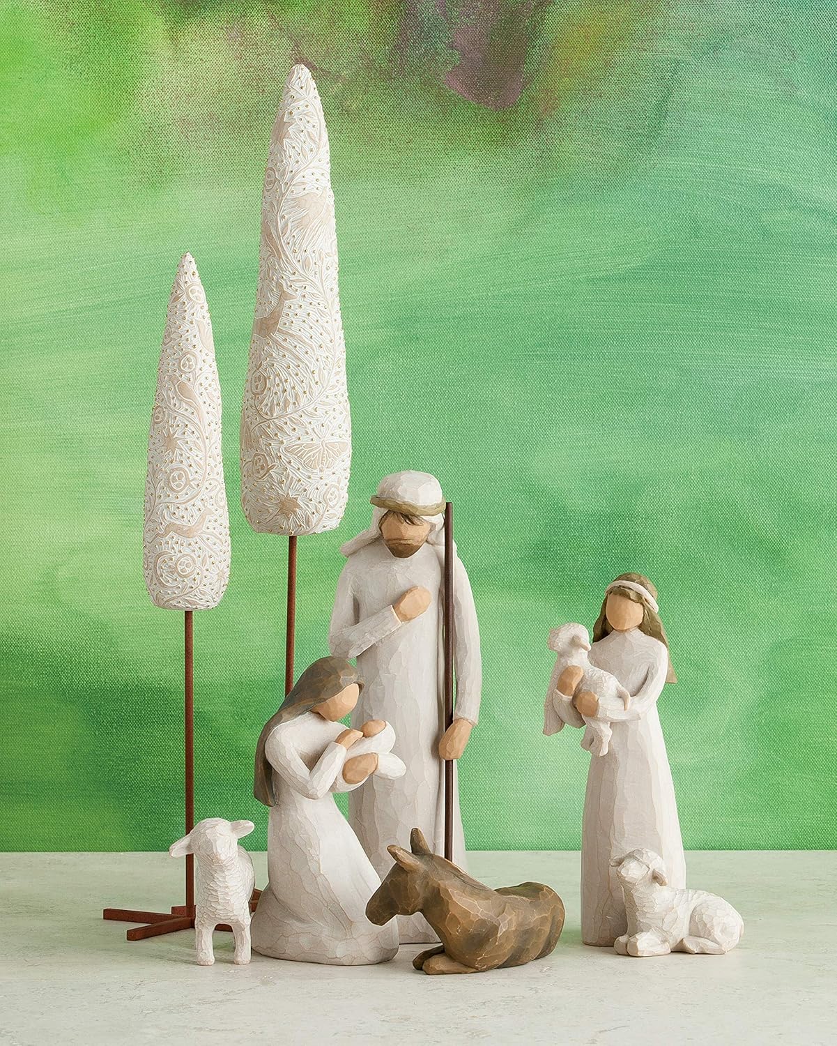 6-Piece Nativity Set, Hand-Painted Sculpted Figures Z297