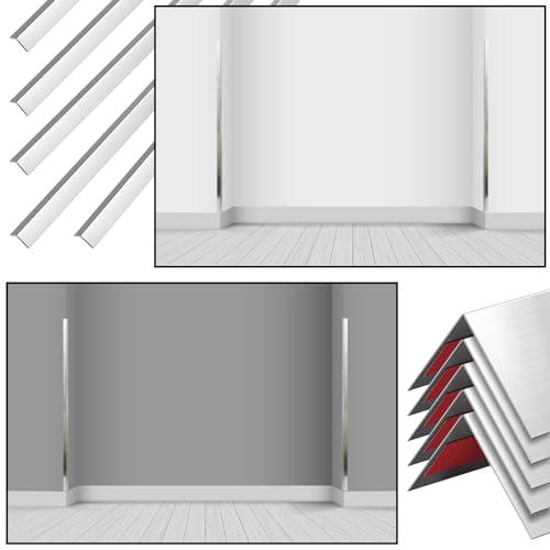Self Adhesive Stainless Steel Corner Guards Wall Protector Trim 90 Degree Angle I192