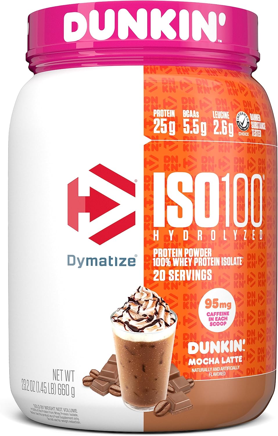 Hydrolyzed Protein Powder, Dunkin' Mocha Latte Flavor E680