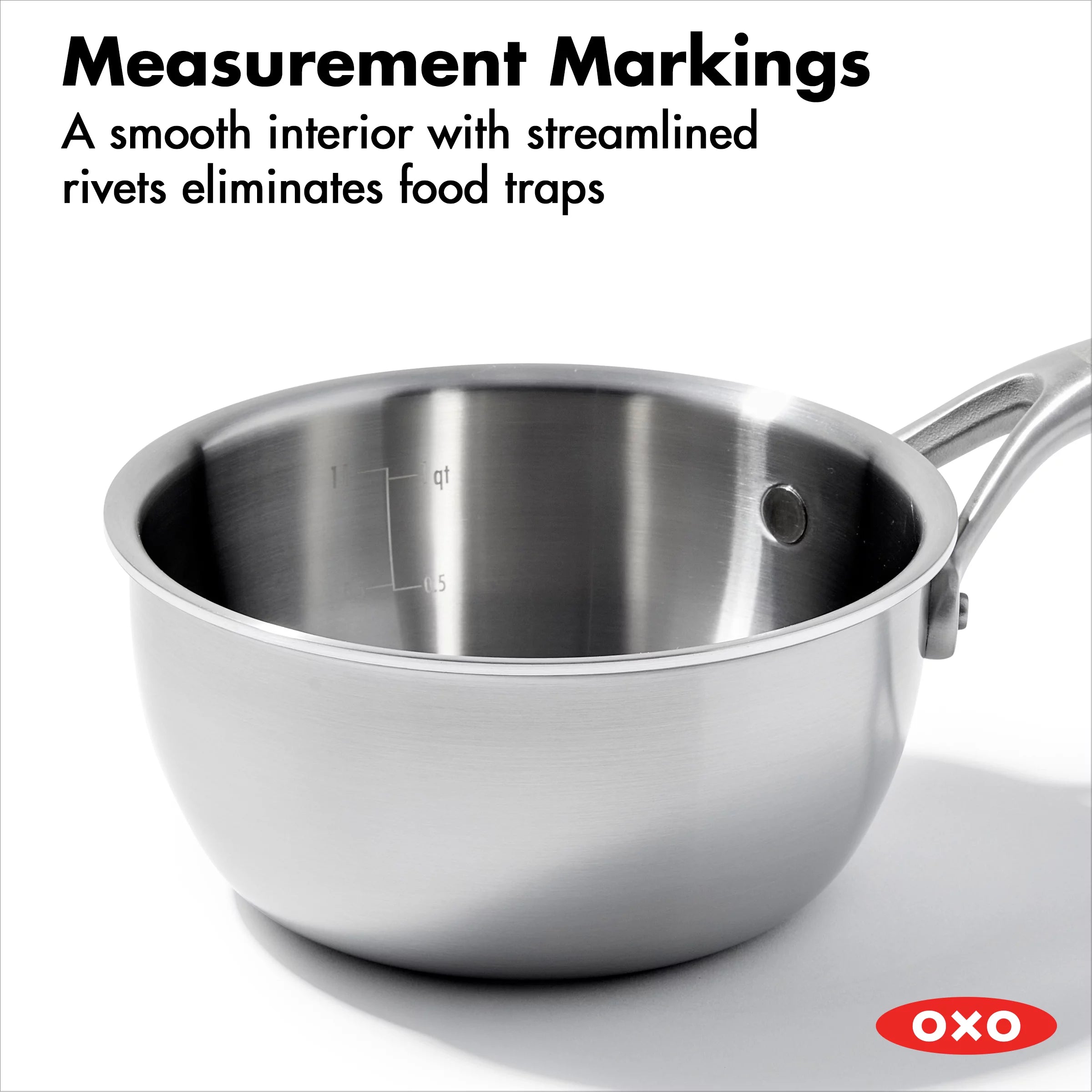Stainless Steel Chef's Pan Set 1.5Qt & 3.75Qt P3315
