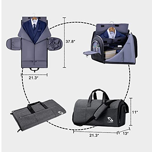 Convertible Garment Bag for Travel with Shoe Compartment T412721
