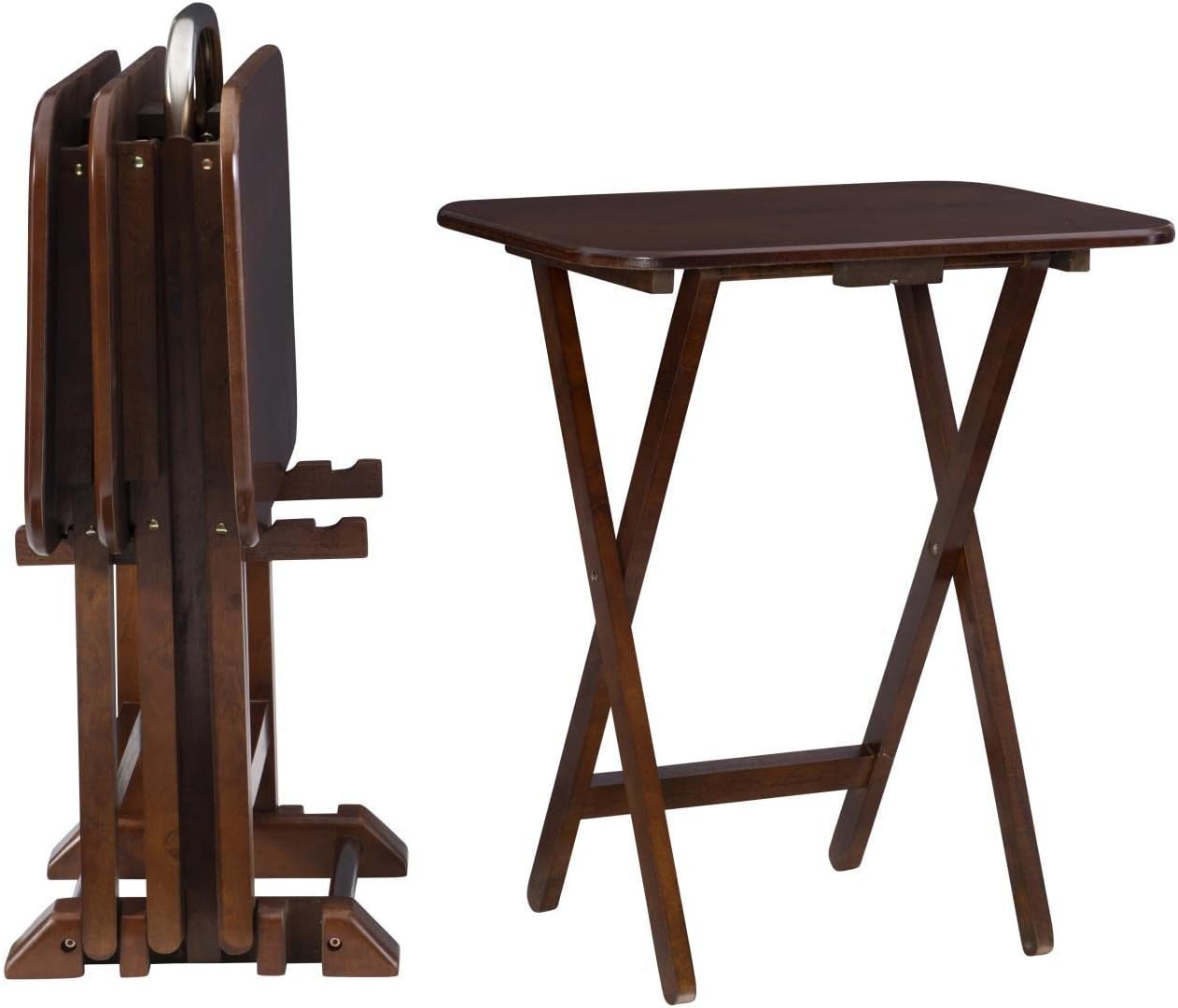 Tray Tables, Cherry, 15.72 x 26.38 x 23.58 K15602