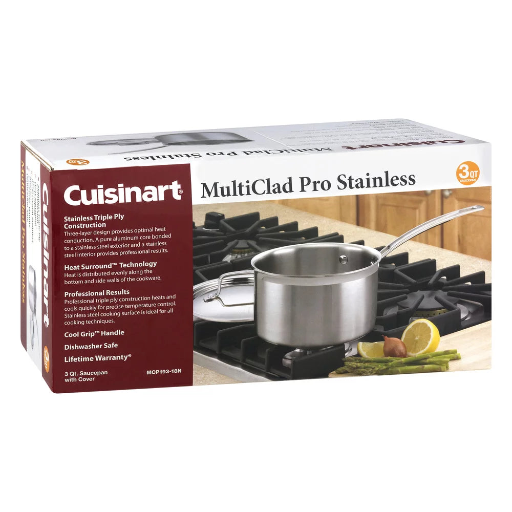 Triple Ply Stainless 3-Quart Saucepan R7910