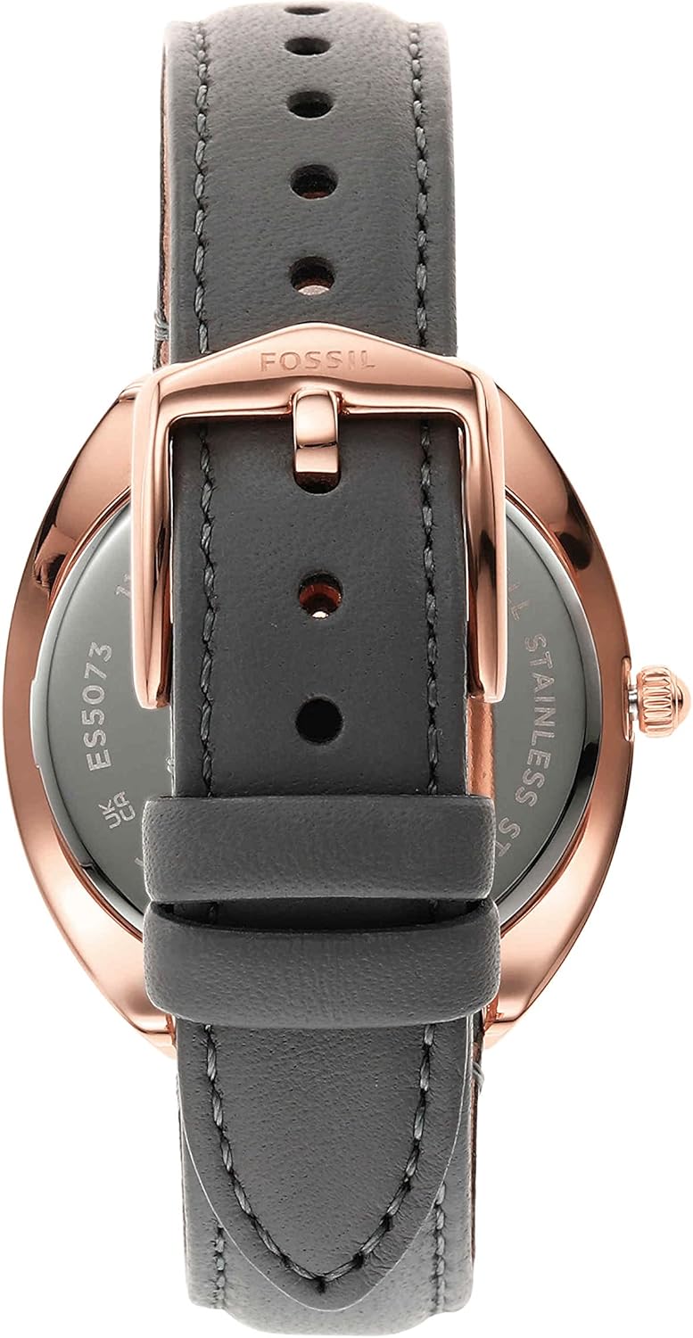 Women's Quartz Stainless Steel and Eco-Leather Three-Hand Watch O162516