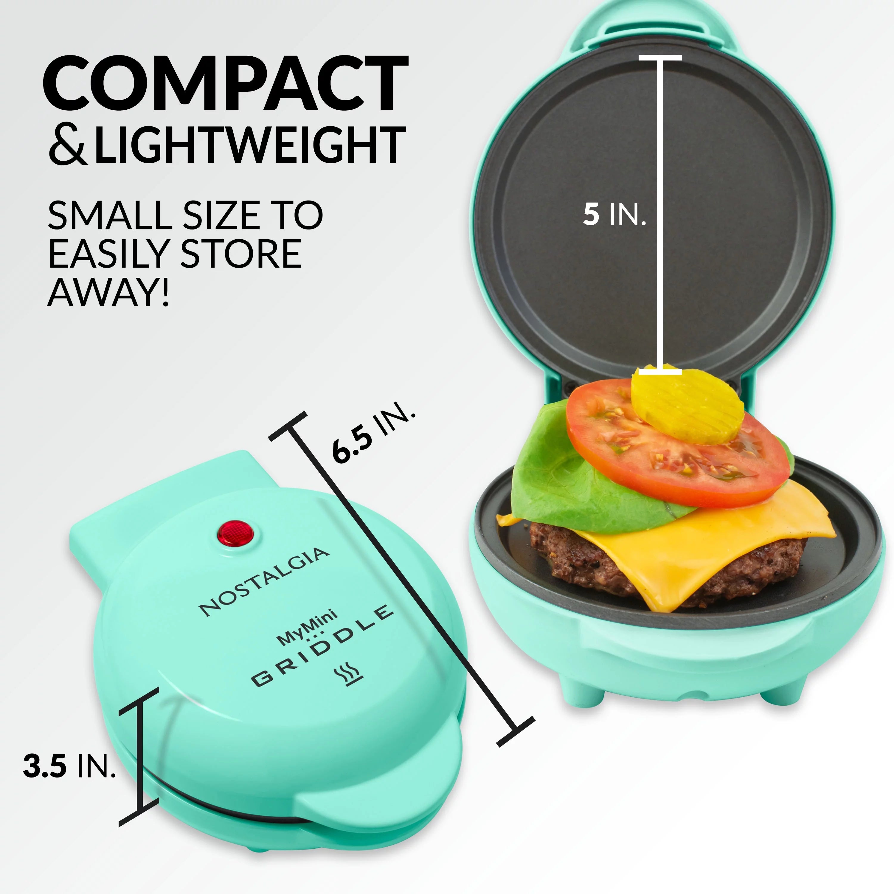 Personal Electric Griddle, Teal R7412