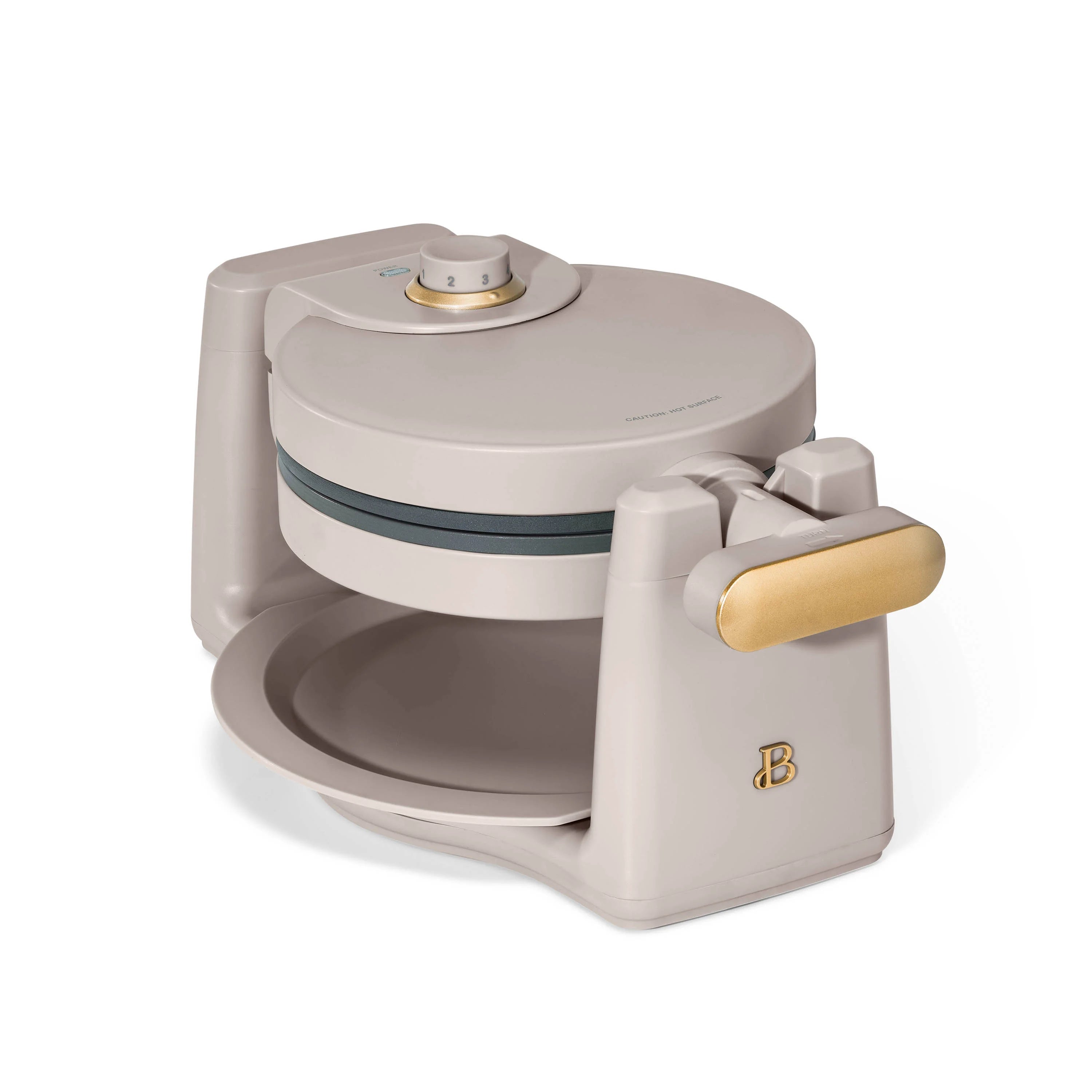 Rotating Belgian Waffle Maker, Porcini Taupe S6208