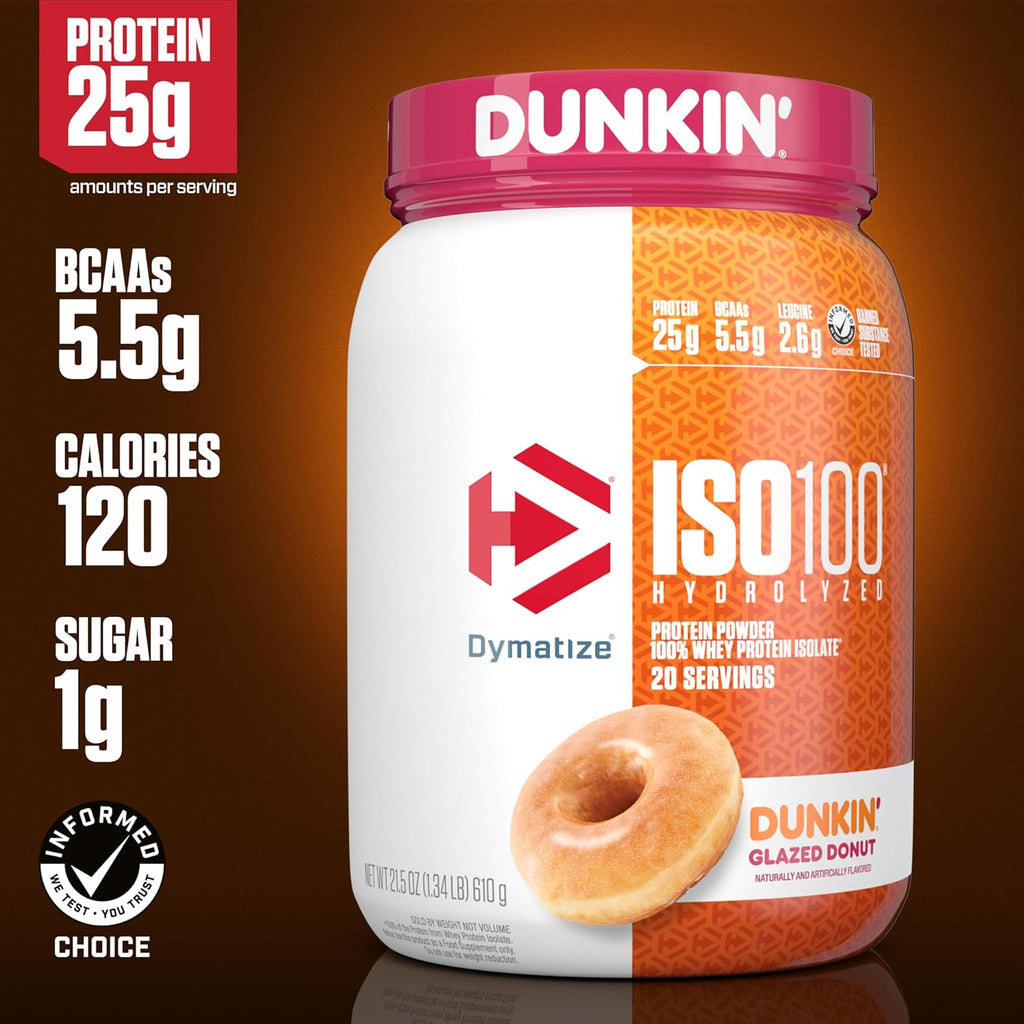 Hydrolyzed Whey Protein Powder, 25g Protein, Glazed Donut Flavor N310