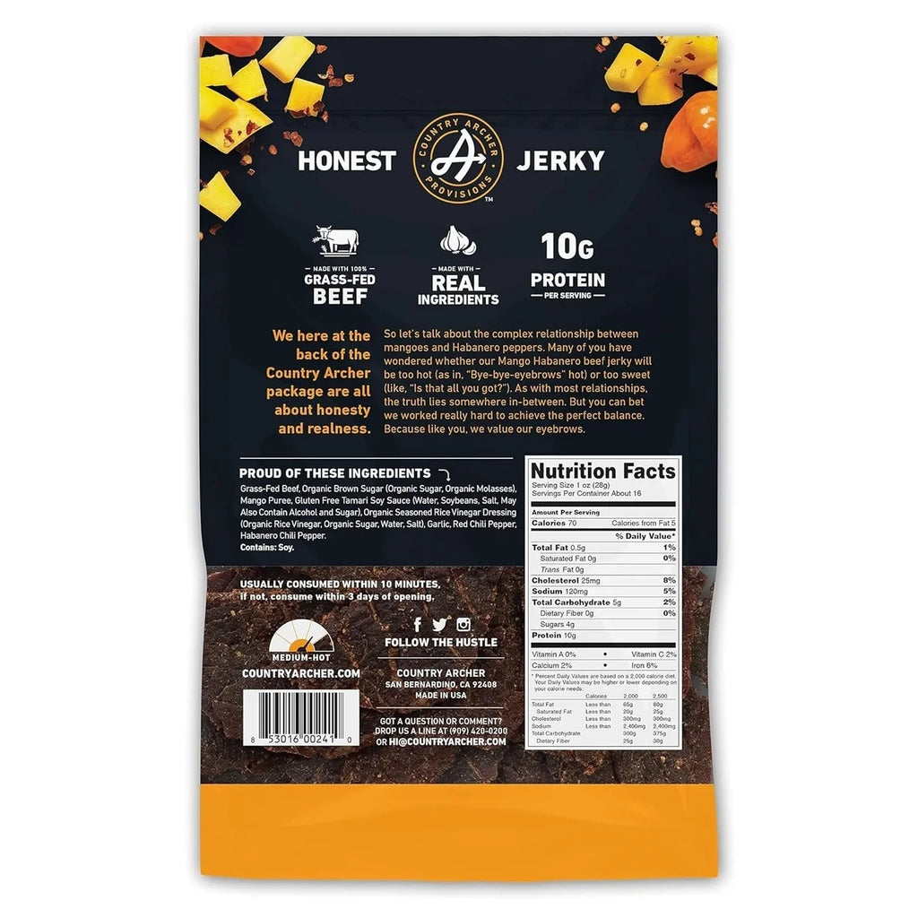Mango Habanero Beef Jerky 16 Ounce K24938