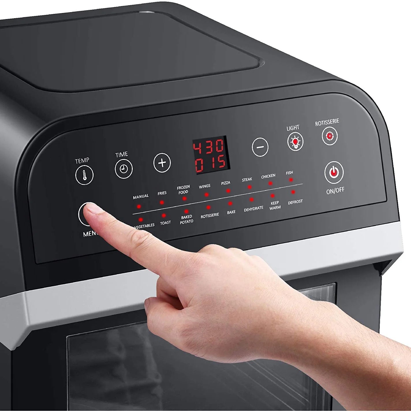 12.7-Quart Electric 15-in-1 Programmable Air Fryer Oven Combo T555045