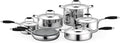 Excellent Kitchenware Pots &amp; Pans Set - 16-Piece Set Clad Kitchen Cookware with Nylon Utensils  Fry Pan Interior Coated with Prestige Ceramic Non-Stick Coating  Stylish Kitchen Cookwa
