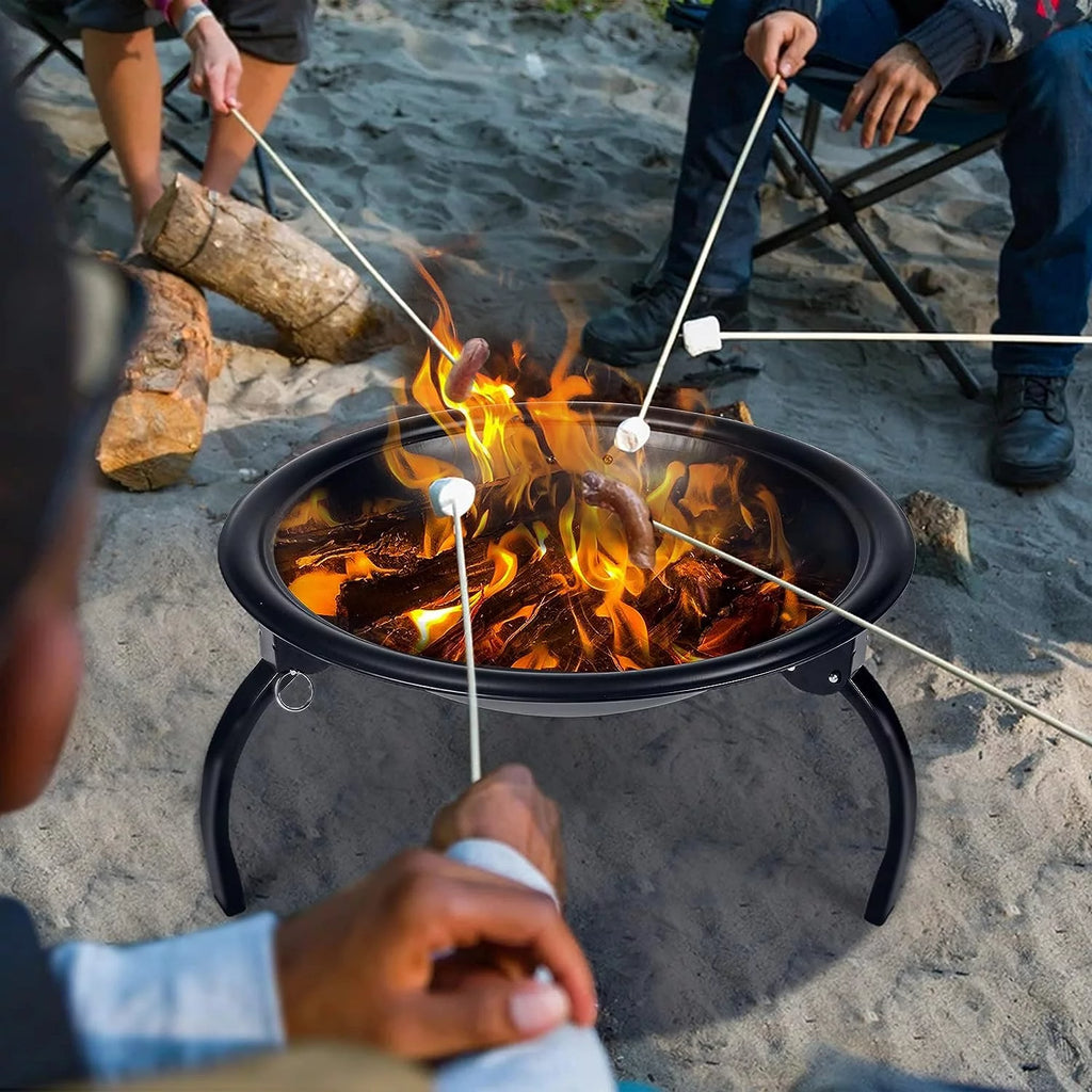 Foldable Mini Fire Pit for Outdoor Camping BBQ A905066