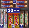Milky Way, Twix, Snickers & More Full Size Bulk Chocolate Candy Bars (30 ct.)