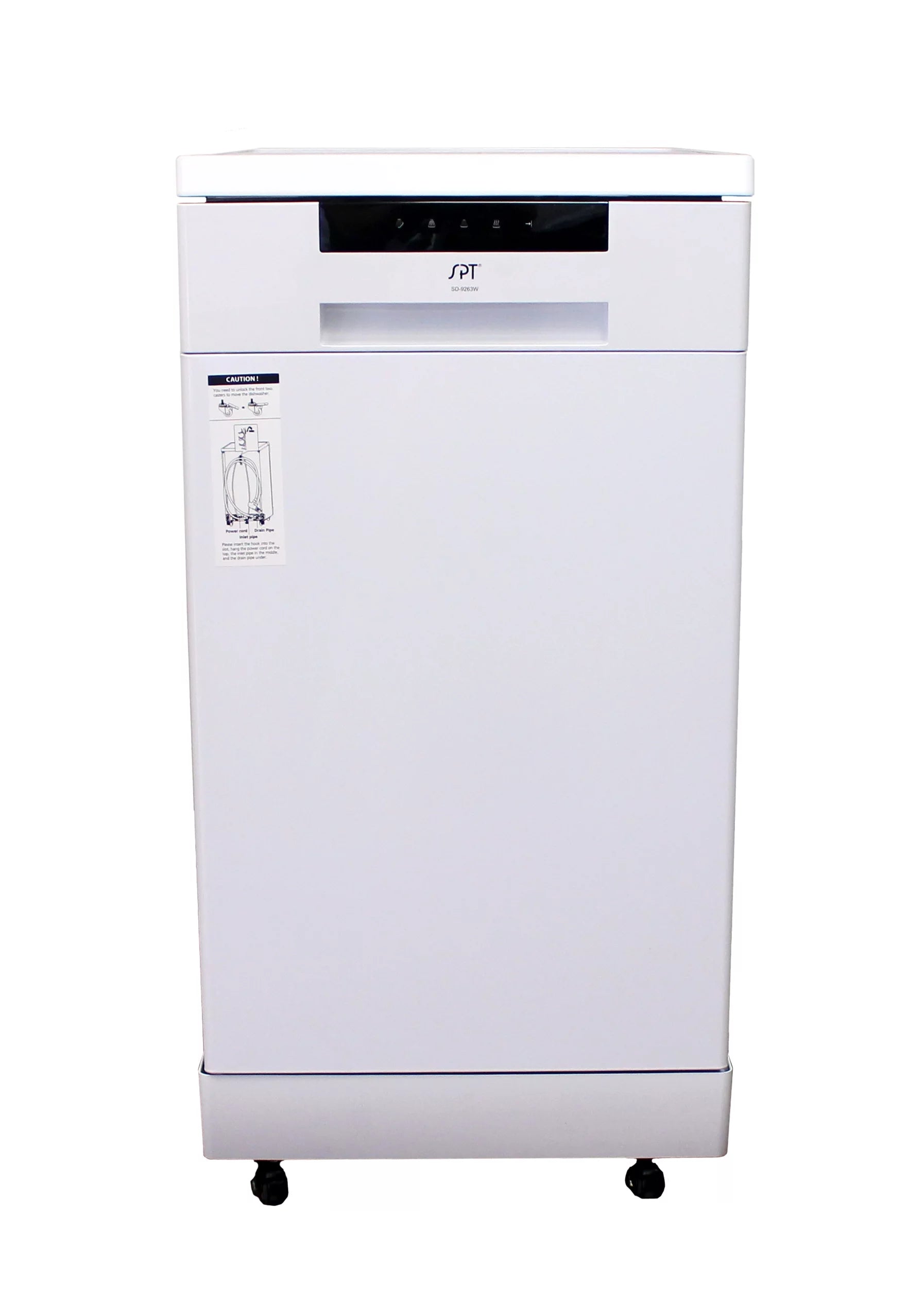 Sunpentown 18" Portable Dishwasher, Energy Star, White SD-9263W