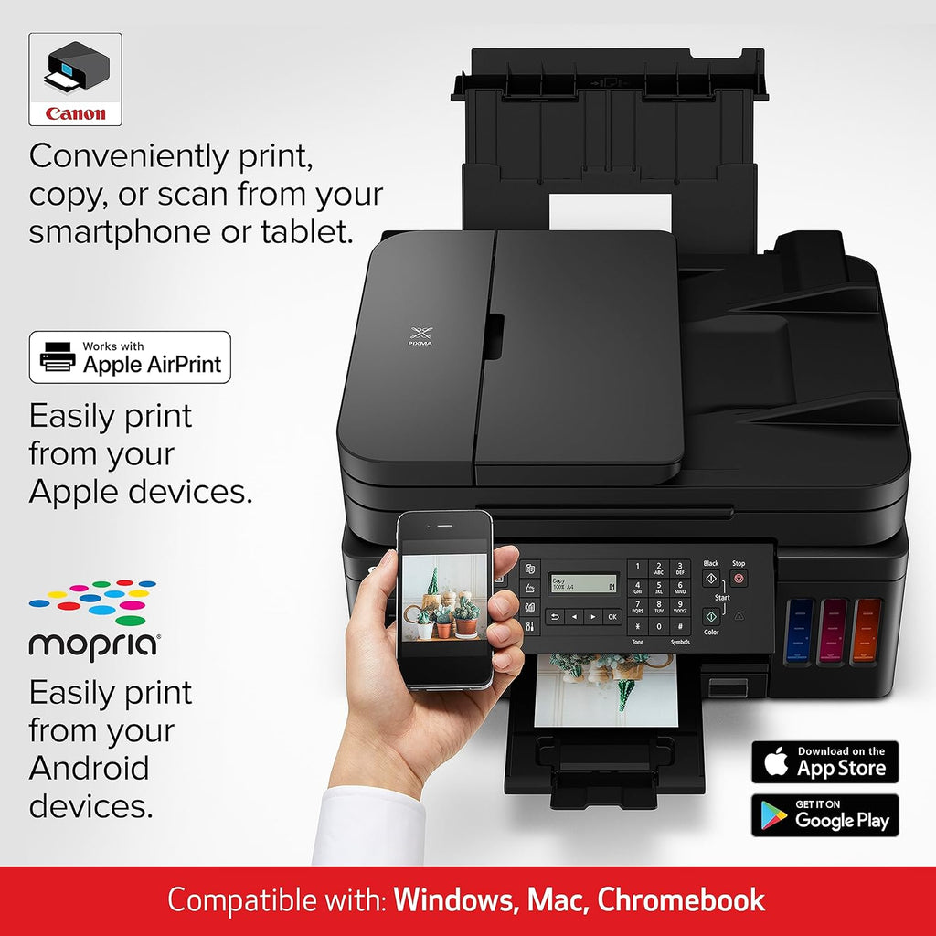Wireless All-in-One Supertank Printer with Copier, Scanner, Fax and ADF L406