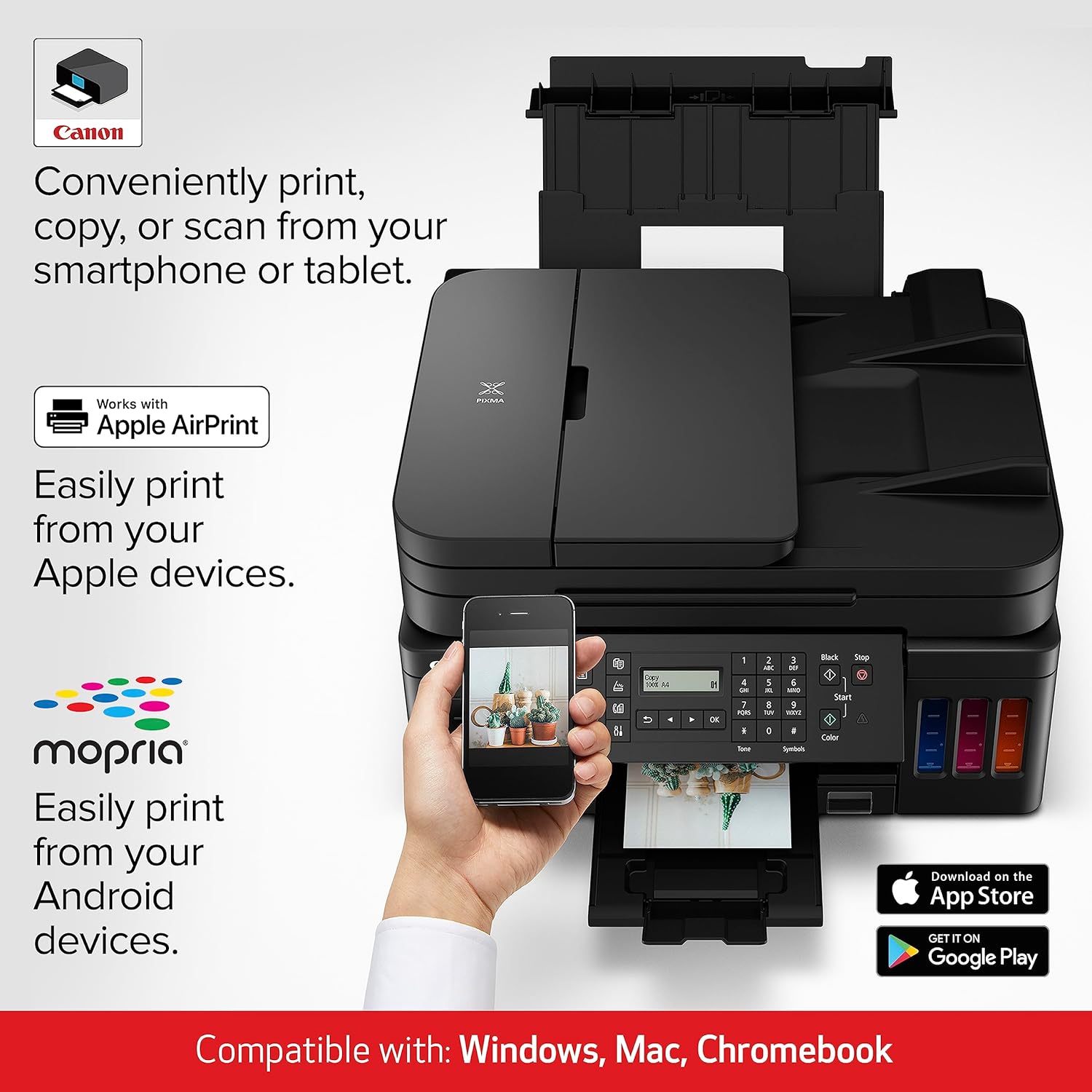 Wireless All-in-One Supertank Printer with Copier, Scanner, Fax and ADF L406