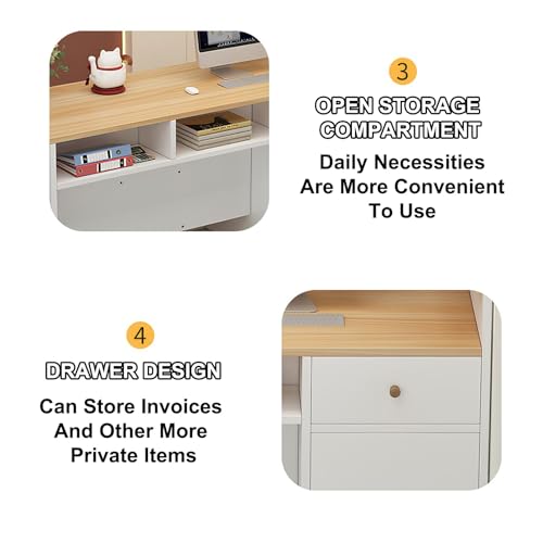 Modern Cashier Counter with Storage for Retail Salon Hotel Q848