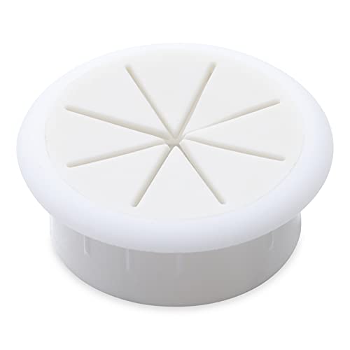 desk hole cover cable hole coverDesk Grommet Desk Cord Grommet Threading Box Cover Wire Hole Cover Cable Organizer Furniture Home Office Line Outlet Port Cable Passing (Color : White, Size : 60mm) (Co