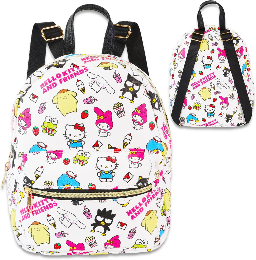 Mini Backpack for Women - 10” Faux Leather Purse with Front Pocket Y4008