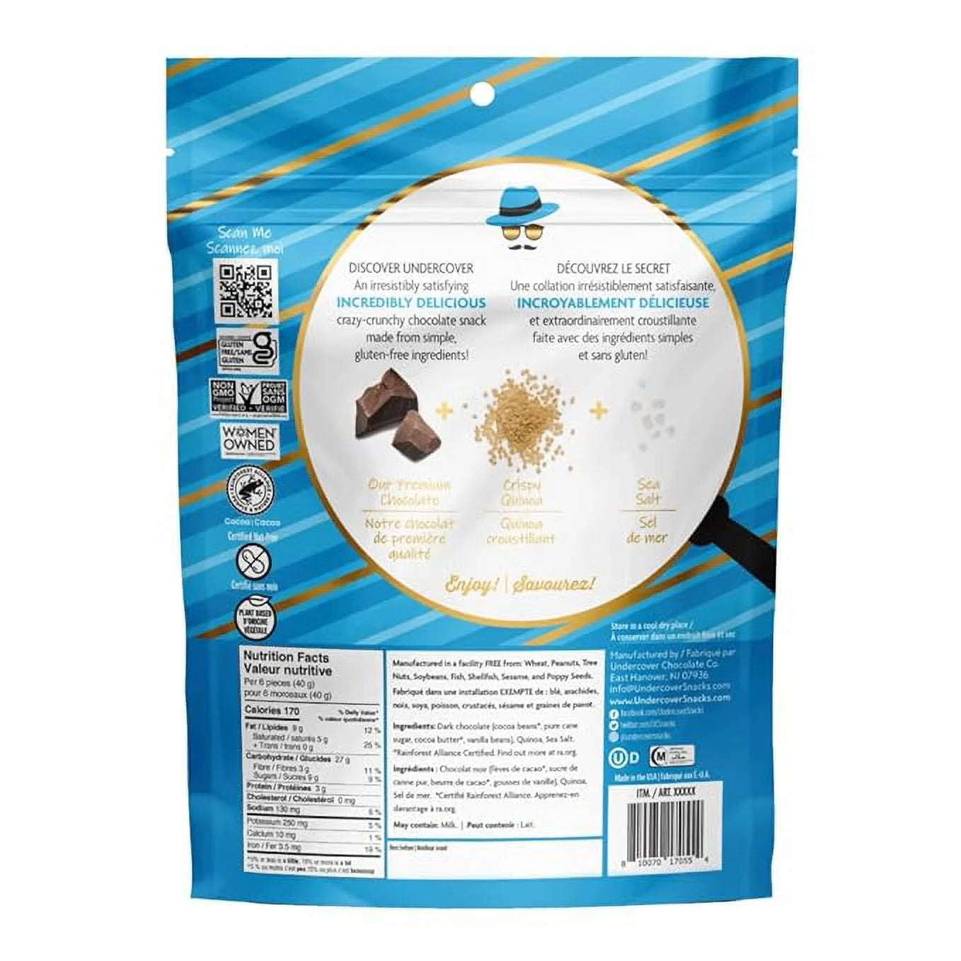 Dark Chocolate Quinoa Crisps with Sea Salt, 434g C96589