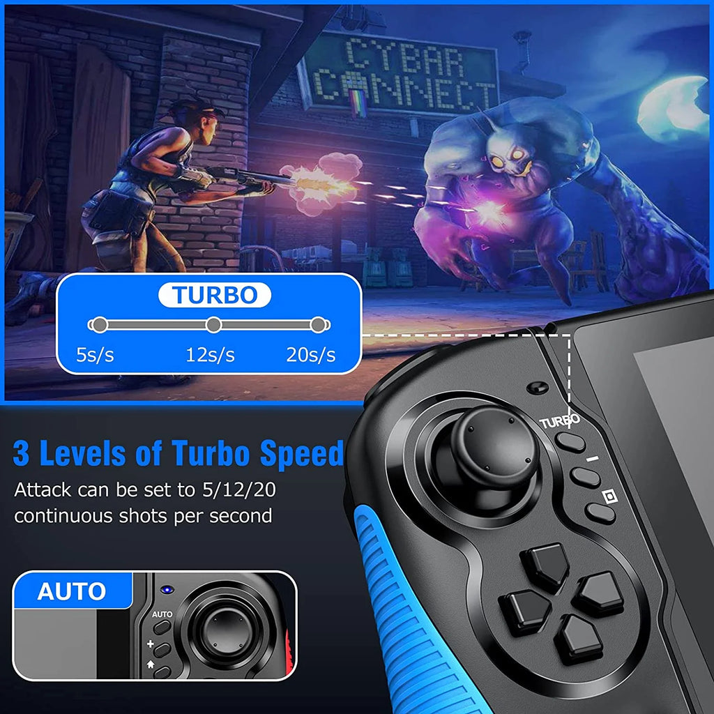 Controller for Nintendo Switch/OLED, One-Piece Joypad with Adjustable Turbo and Dual Motor Vibration O46052