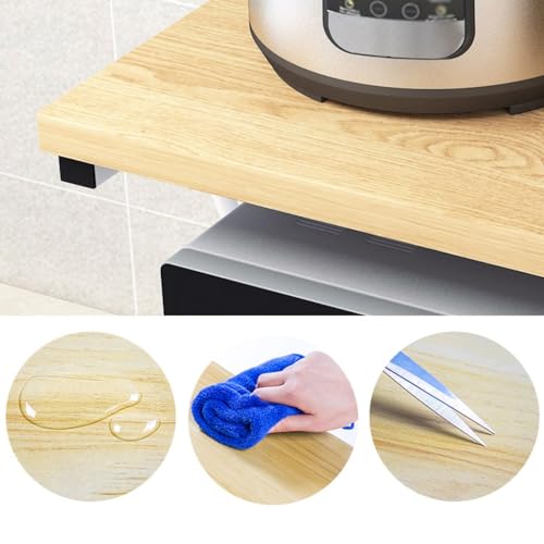Wooden Microwave Stand with Drawer for Kitchen Storage O2517