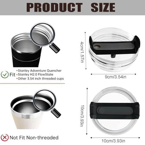 40oz Tumbler Lid Replacement, Spill Proof Splash Resistant Reusable Cover U653187