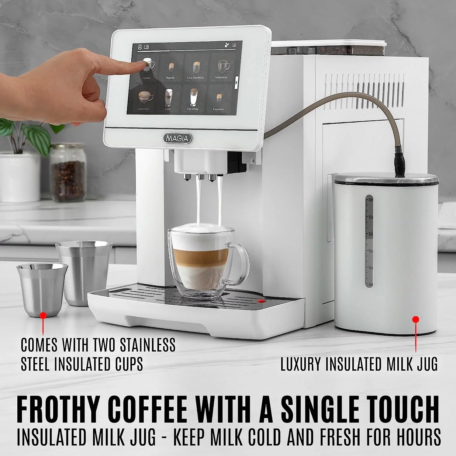 Espresso Machine with Grinder and Milk Frother Z69130