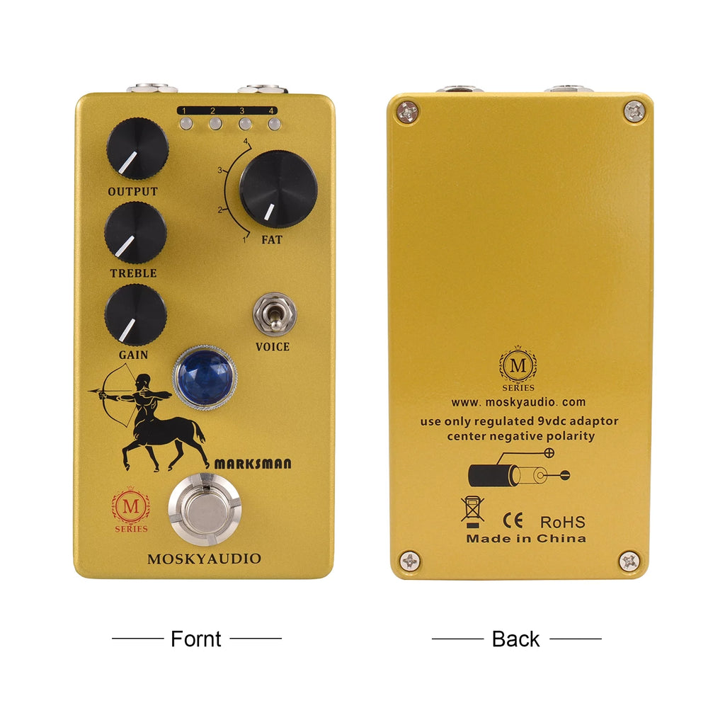 Overdrive Preamp Booster Guitar Pedal with 4 Clipping Modes F151