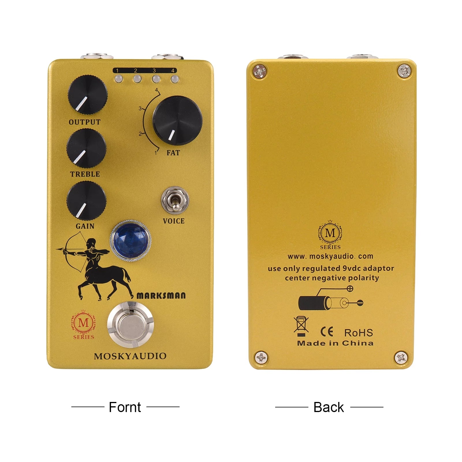 Overdrive Preamp Booster Guitar Pedal with 4 Clipping Modes F151