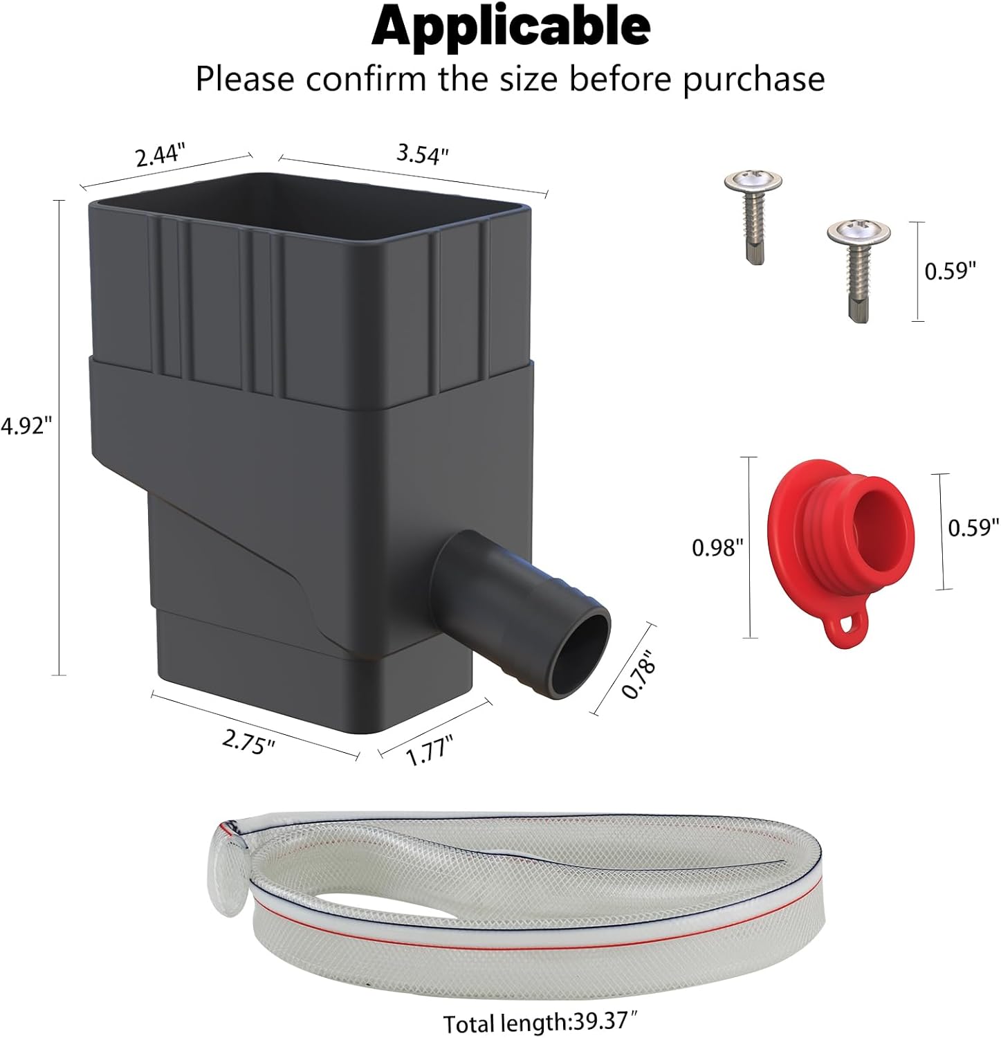 Rainwater Collection System with Downspout Diverter Kit S5249