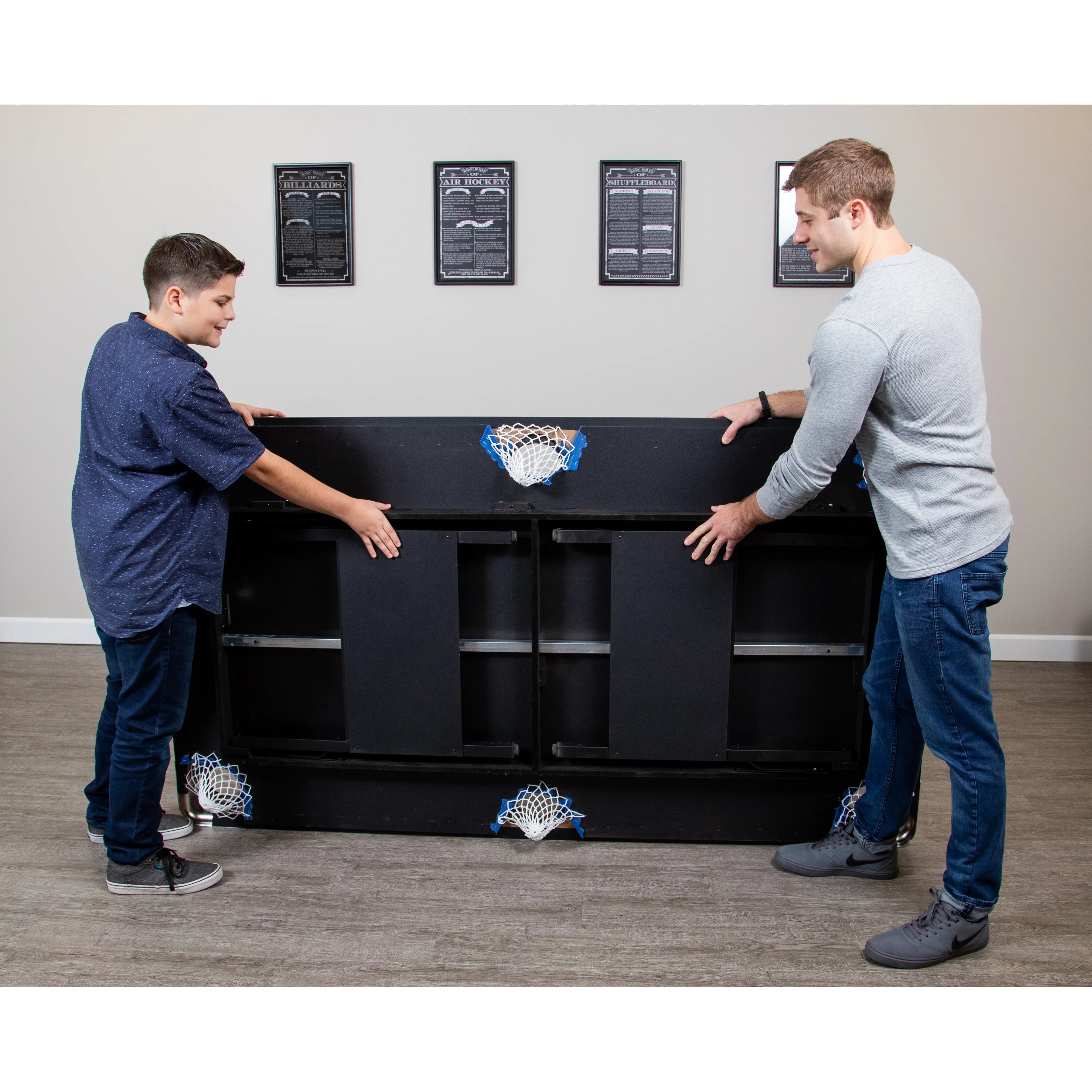 Folding 6 ft. Pool Table, Blue Felt Q593