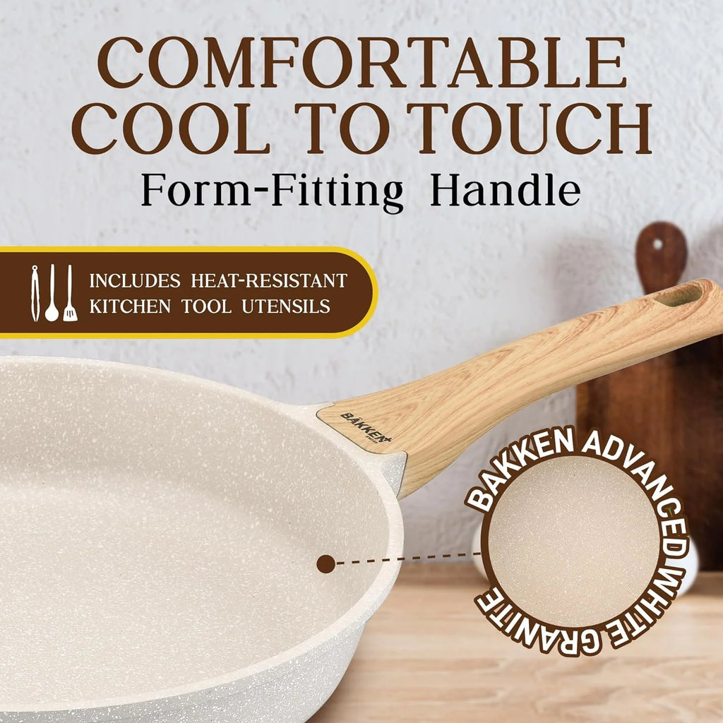 20-Piece Granite Non-Stick Cookware Set, Oven-Safe for All Stoves V711638