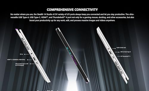 Ultralight Gaming Laptop 14" 165Hz FHD, Intel i7, RTX 4060, 32GB RAM, 2TB SSD J289