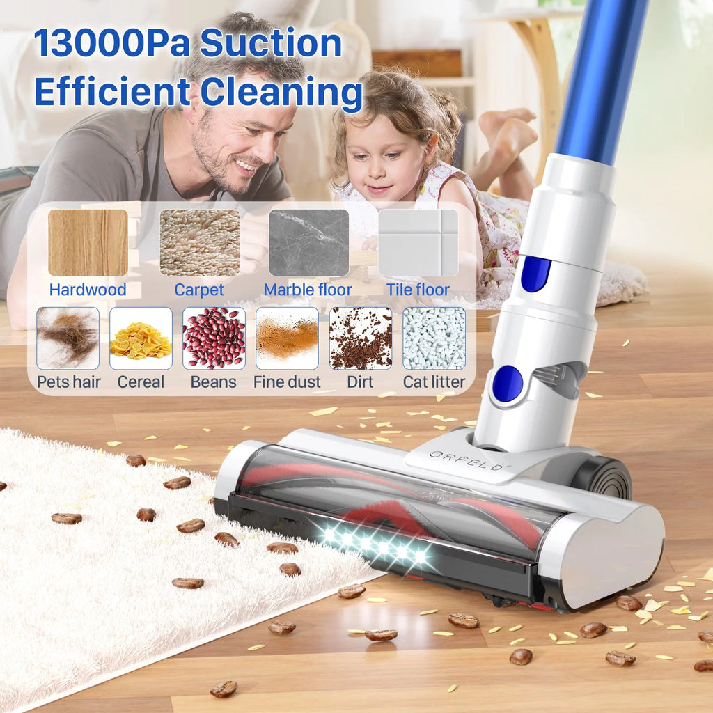 Cordless Vacuum Cleaner with 2200mAh Battery for Hardwood and Carpet B836