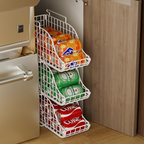 Stackable Can Dispenser Bin 3-Pack with Handles A5720