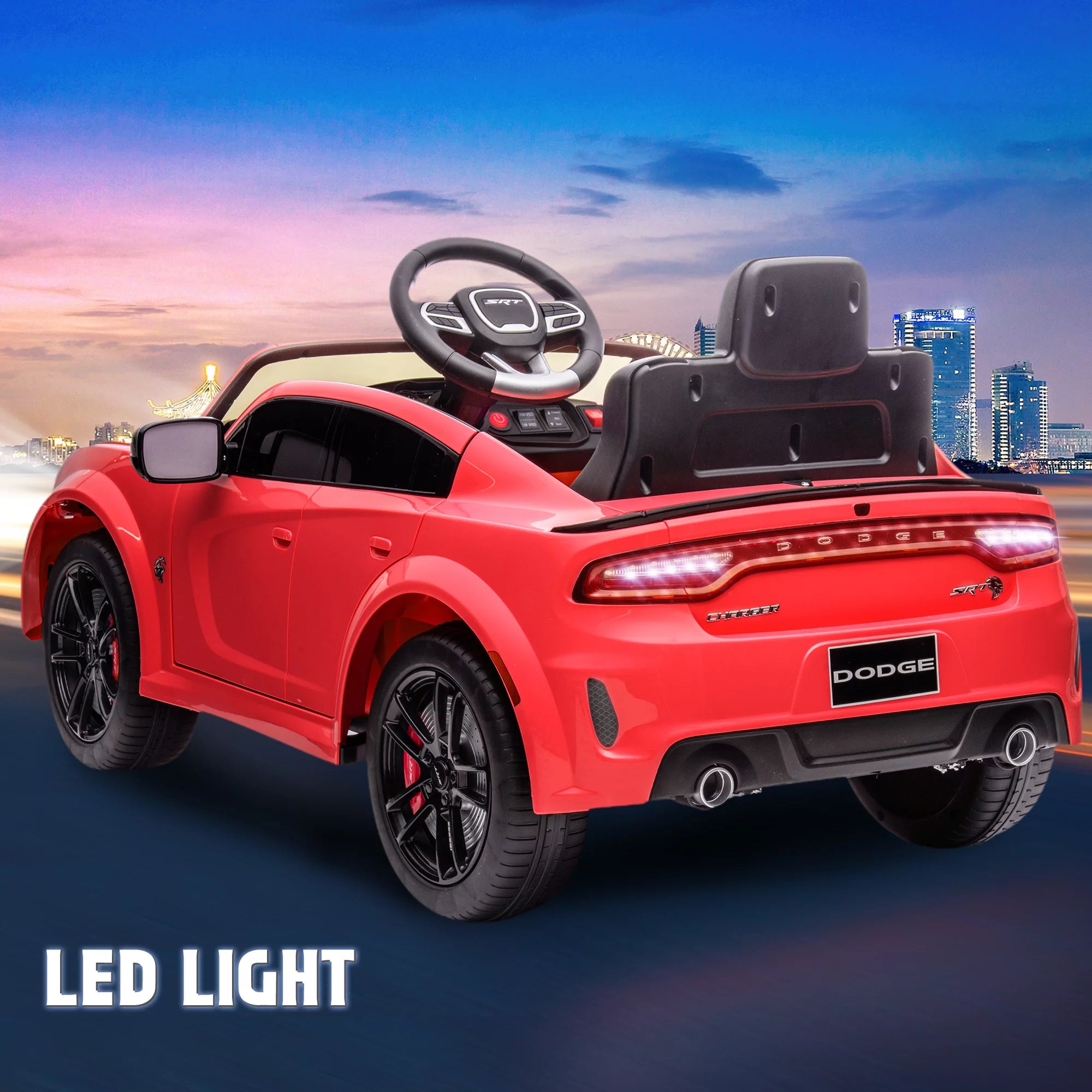 12V Battery Powered Ride On Car for Kids with Remote Control, Music, LED Lights Y47654