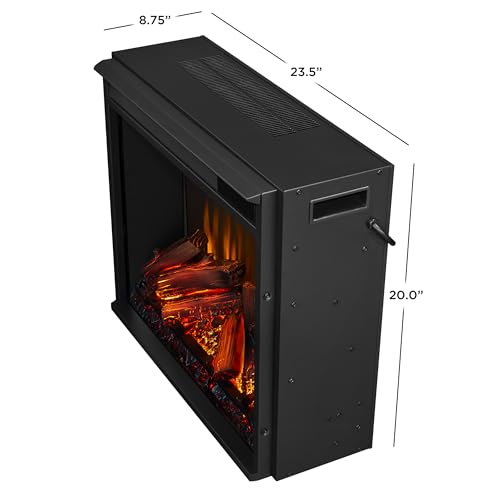72" TV Stand with Electric Fireplace, Black, Fits up to 70" TV W2754