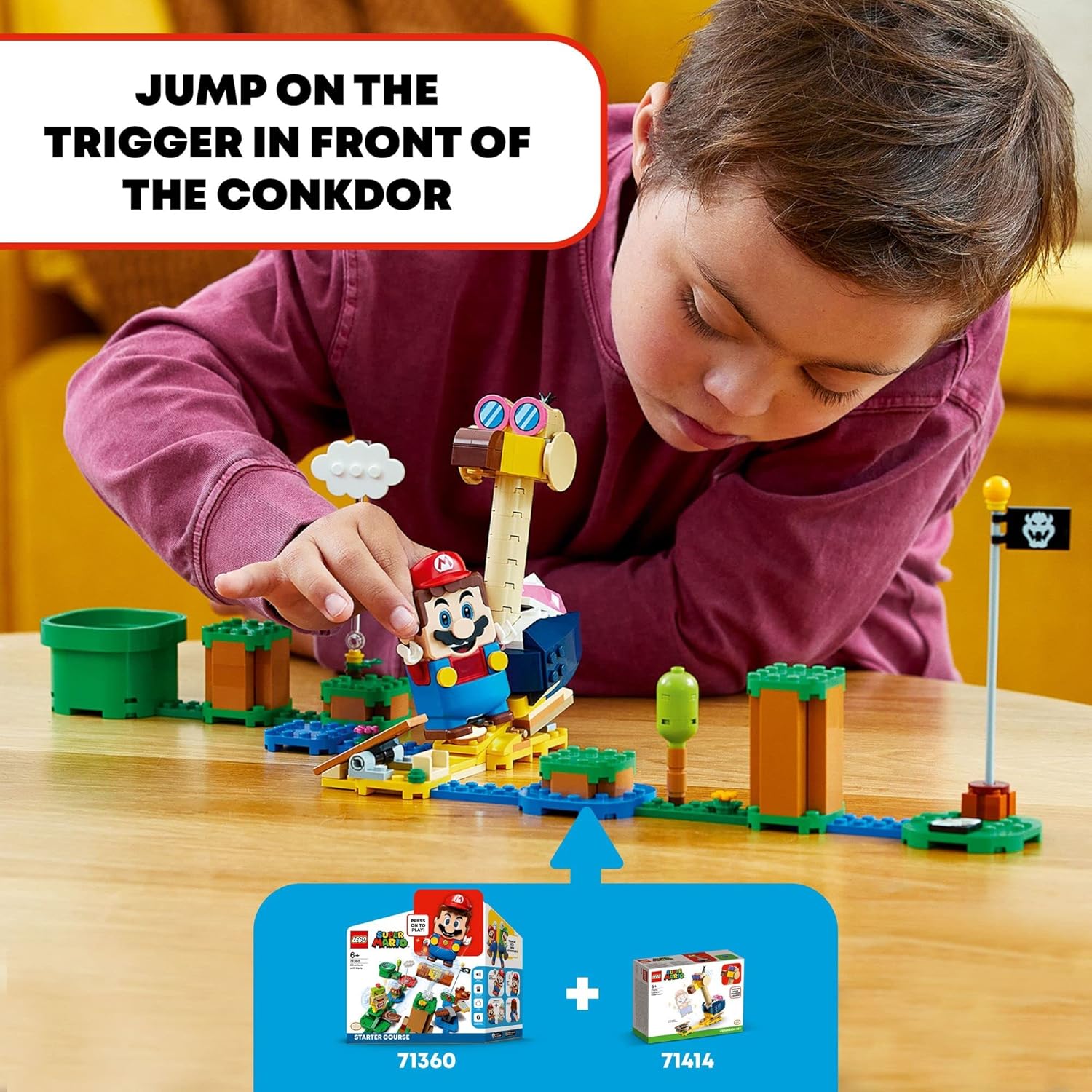 Super Mario Conkdor's Noggin Bopper Expansion Set, Buildable Toy for Kids 6 Plus Y397