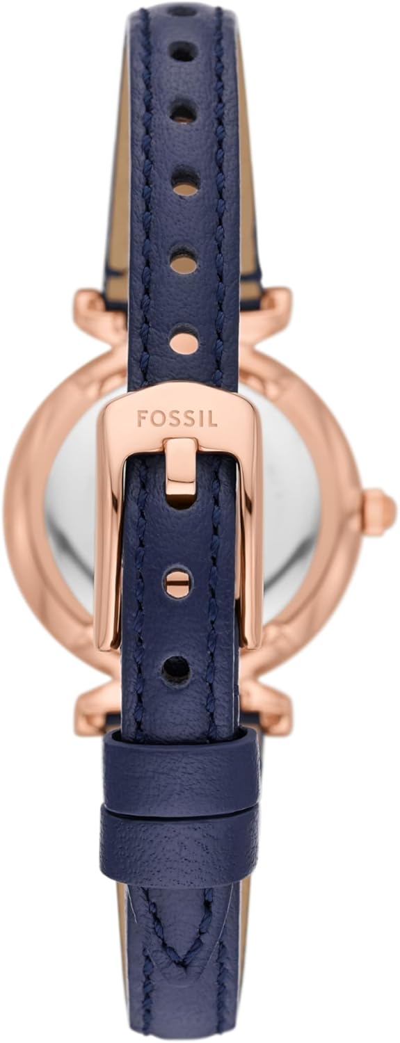 Women's Mini Quartz Stainless Steel and Leather Three-Hand Watch R33519