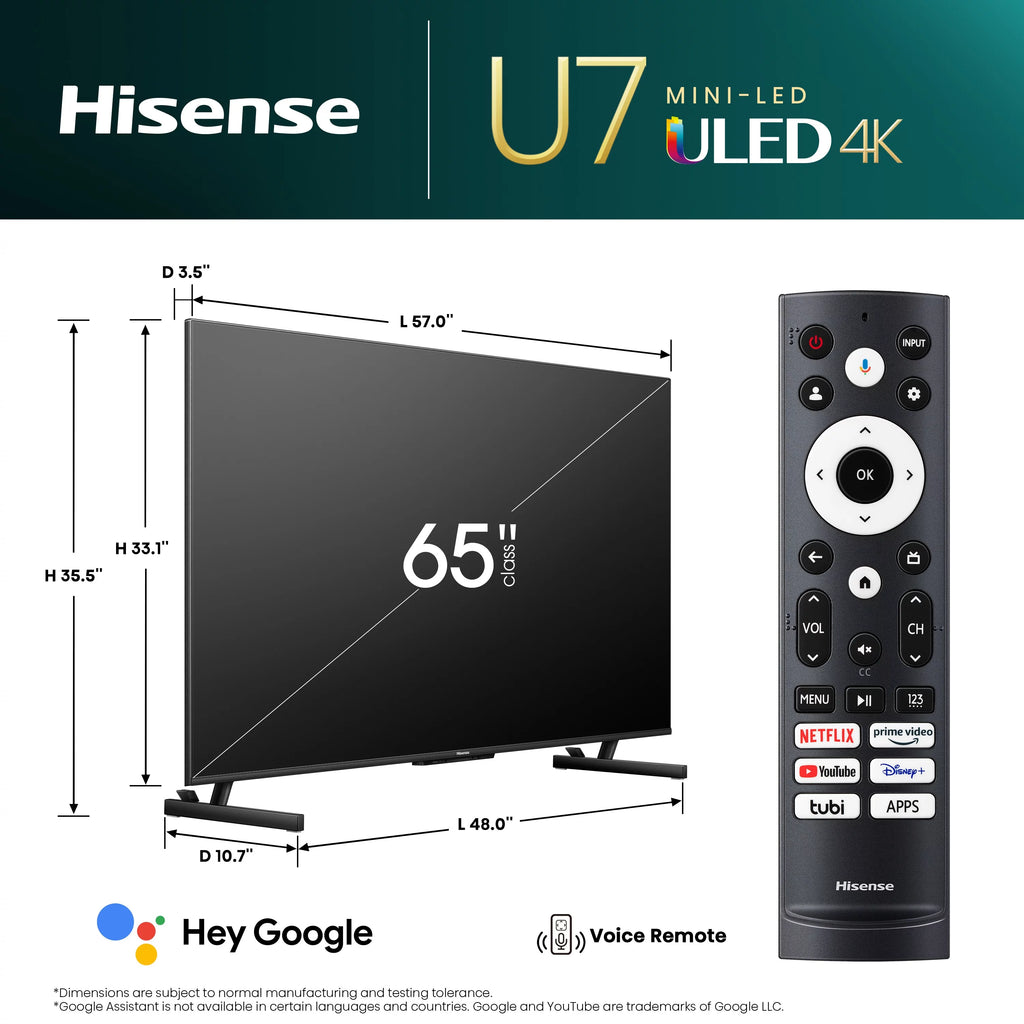 65" Mini-LED 4K UHD Smart TV, QLED, 144Hz J7035