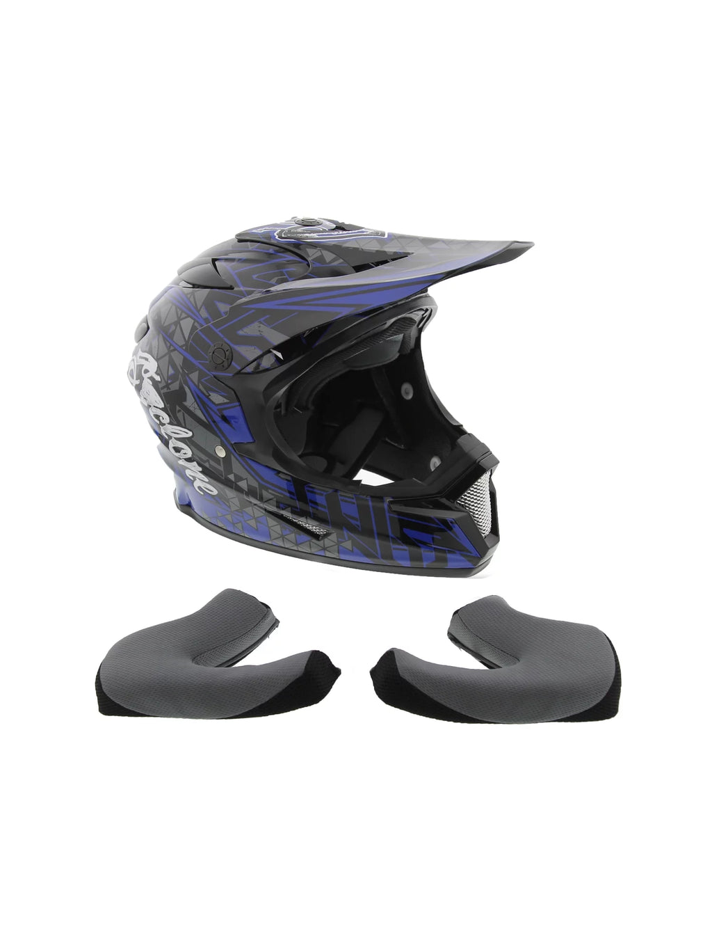 Off-Road Helmet DOT/ECE Approved Blue Medium T96928
