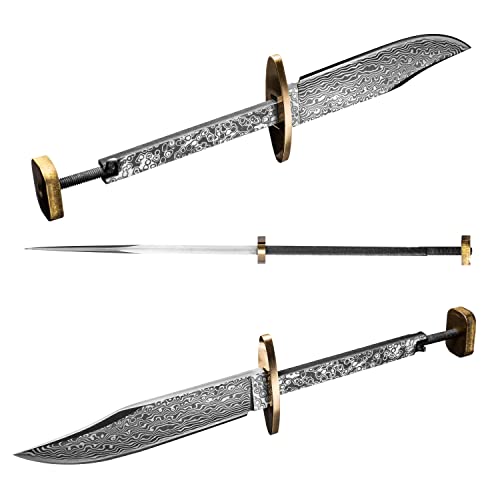 Damascus Steel Bowie Knife Blank for DIY Knifemaking R89100