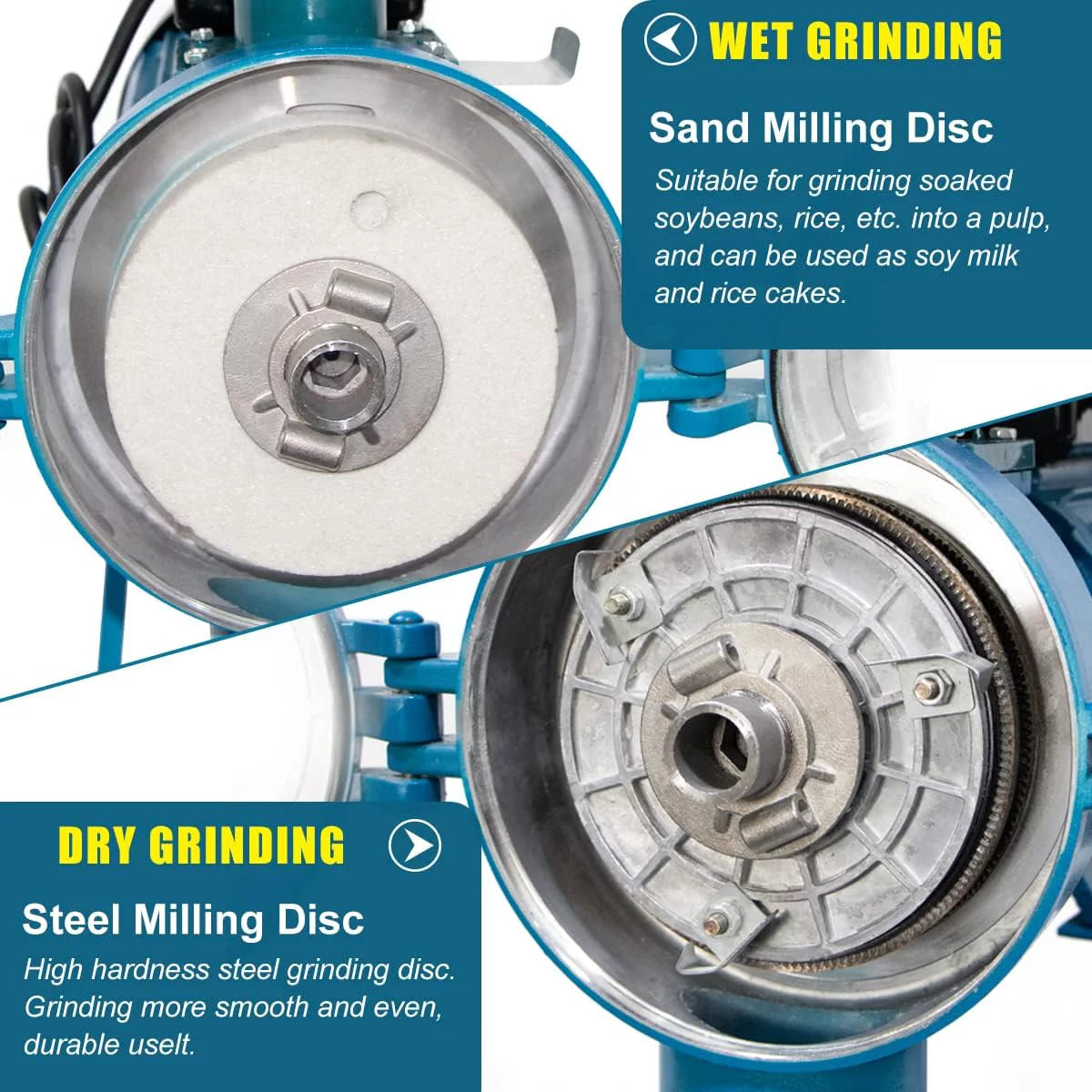 3000W 110V Commercial Grain Grinder for Corn Wheat Flour N8095