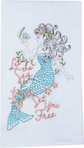 Kay Dee Designs A8556 Mermaid Embroidered Flour Sack Towel
