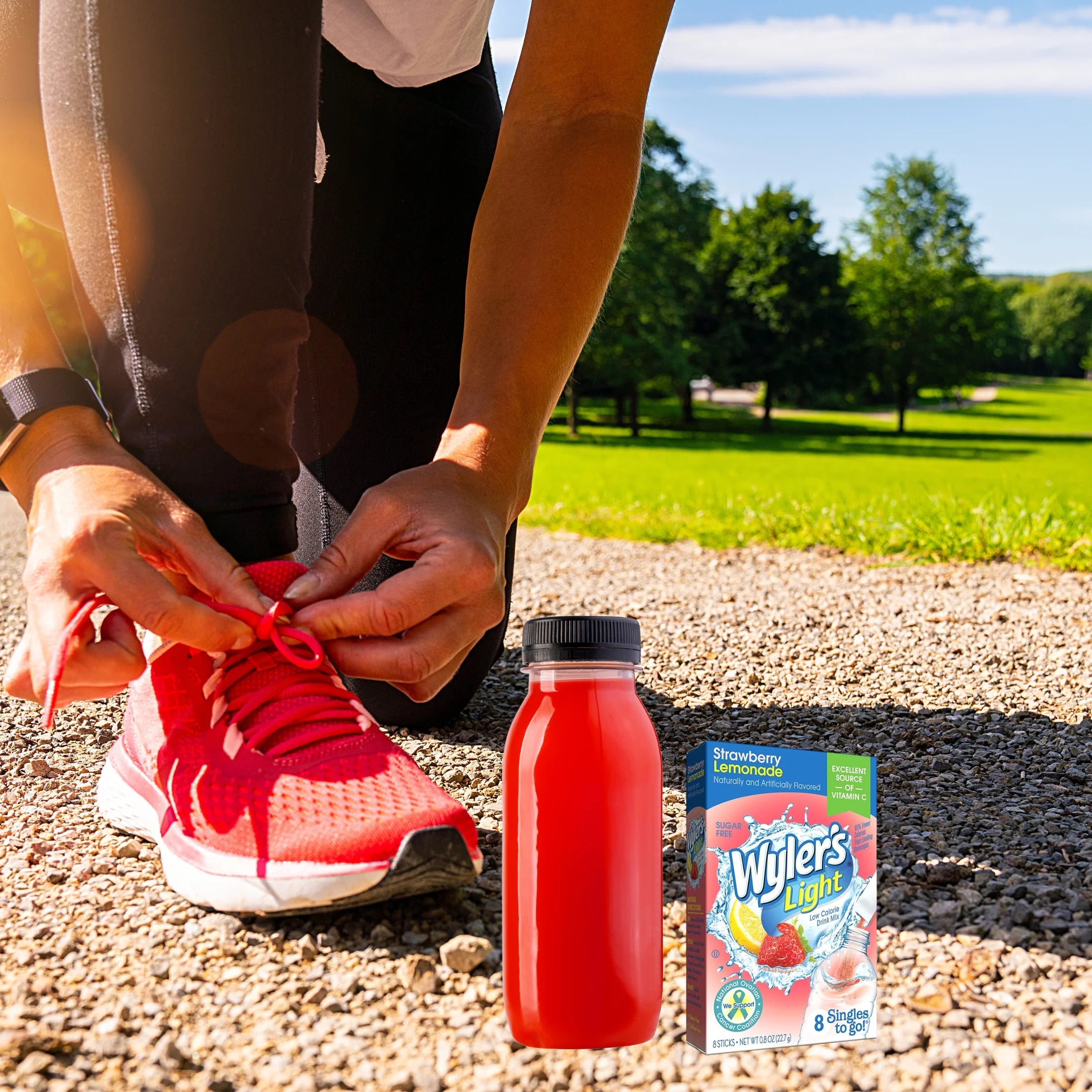 Strawberry Lemonade Sugar-Free Drink Mix Powder Packets Y8110