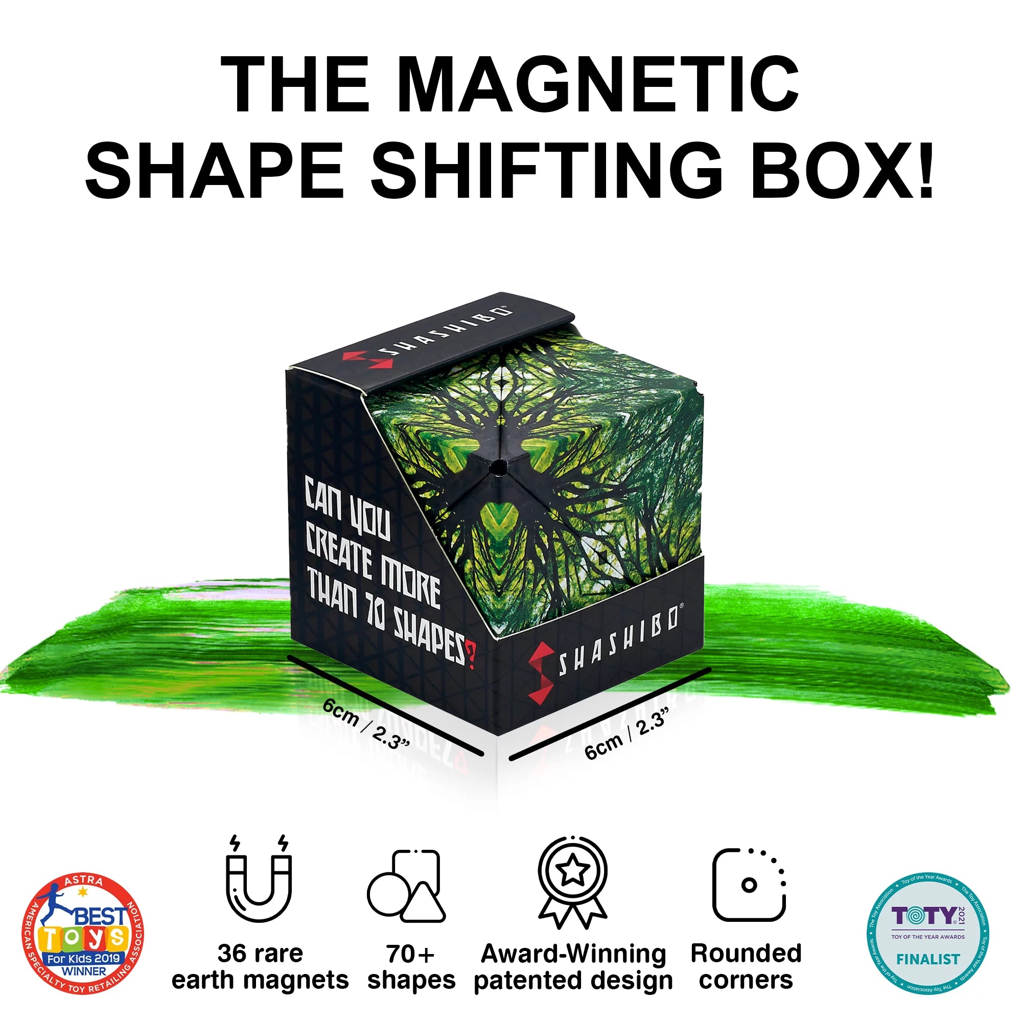 Shape Shifting Box Fidget Cube Magnet Toy Transforms Into Over 70 Shapes V557005